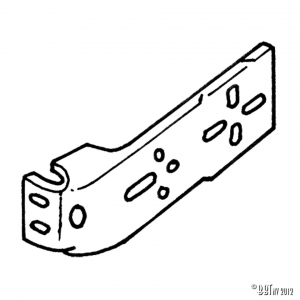 Bumper bracket front/ rear, Left/ right, each (all types, except USA)