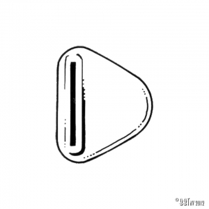 Bumper bracket seal, each 1303 front