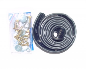 Fenderbeading black (TQ) With bolts and rings for mounting the fender. For 1 fender