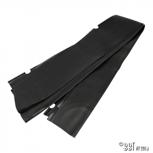 Running board mats, black as pair