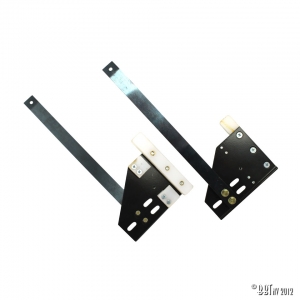 Header spring bar plate assembly, as pair