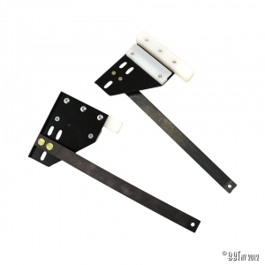 Header spring bar plate assembly, as pair