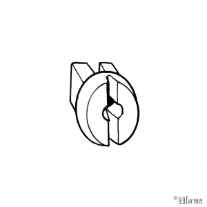 Expanding nut for armrest, each