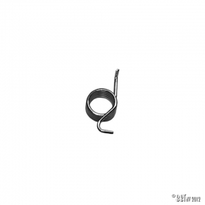 Spring door handle return