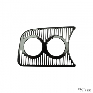 Dashgrill gauge holder, left, 2 holes 52mm, black