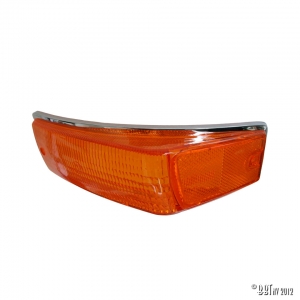 Front indicator lens, left orange
