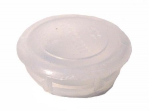 Plug screwhole door hinge, white, each