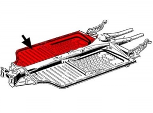 Half floor pan, right