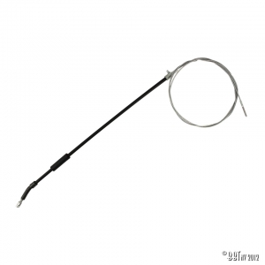 Handbrake cable for telescopic shocks