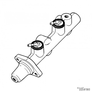 Master brake cylinder double circuit