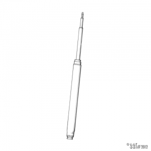 Gas shock absorber, front Mc Pherson with 3 bolts