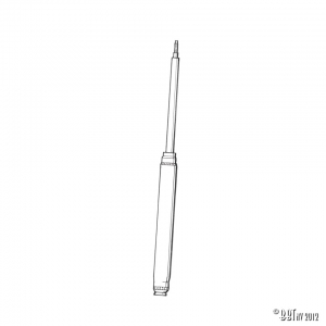 Gas shock absorber, front Mc Pherson with 2 bolts