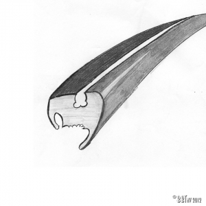 Rear window seal, Cal-Look, each