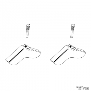 Vent wing top hinge convertible, as pair