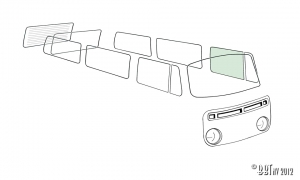 Doorwindow, left, green