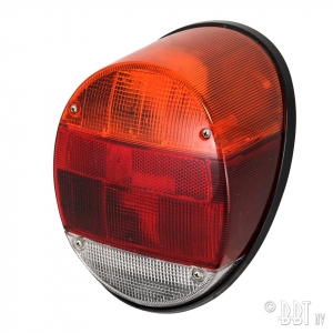 Taillight assembly with black base,  original Hella