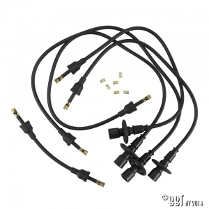 Spark plug cables black  Beru
