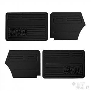Doorpanel set black - cabrio (4 pcs)