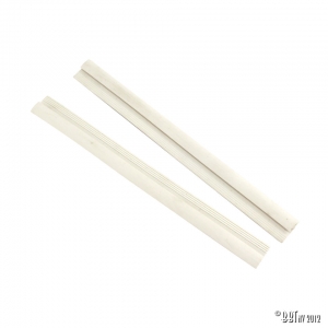 Bumper end seals, front, cloud white, as pair
