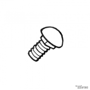 Chrome round bolt