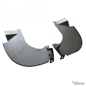 Bumper splashpans as pair