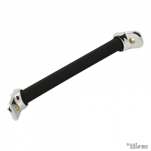 Cab door inner grab handle, black/chrome, each
