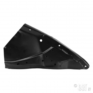 Bumper support on panel, rear, left