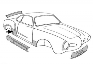 Sill, rear, right