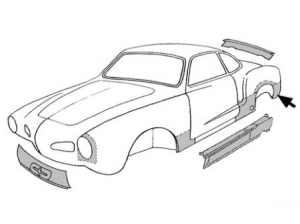 Rear panel, left