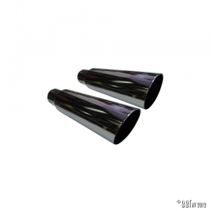 Custom exhaust pipe with slash end as pair