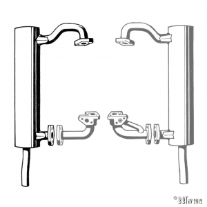 Exhaust, left