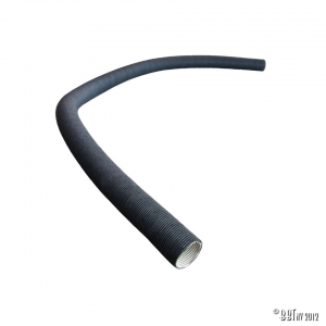 Heaterhose in black cardboard between air filter and heat exchanger