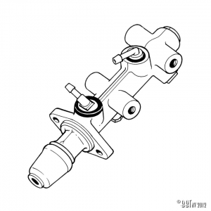 Master brake cylinder double circuit, ATE