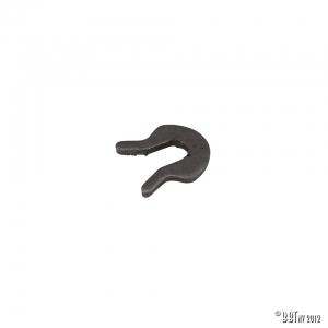 Horseshoe clip for hand brake shoe.