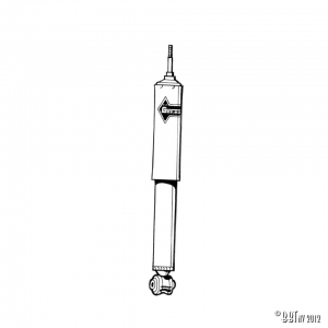 Gas shock absorber, front 'Heavy Duty'