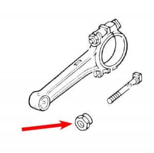 Nut for stock style connecting rods