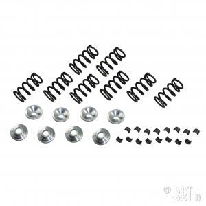 Valve springs with aluminium retainers and clamps full set 8 pieces