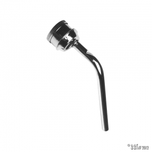 Oil filler cap with pipe