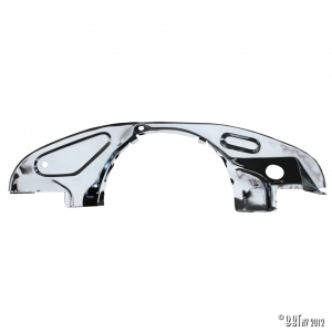 Sheet at front of engine, chrome, without oil cooler outlets