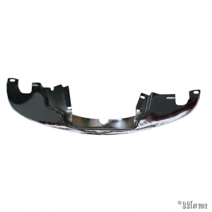 Sheet behind engine, chrome, without heating with pre-heating