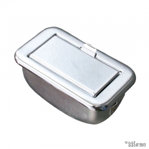 Ashtray in dashboard, chromed