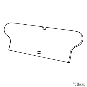 Rear seat panel