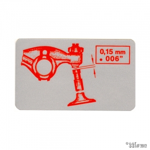 Sticker, valve play