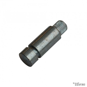 Mounting pin, locking tooth central door hinge