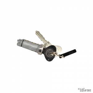 Sliding door lock cilinder with keys