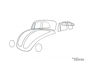 Ventwing window, right, convertible