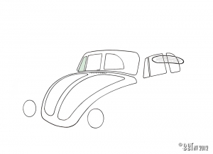 Ventwing window, right, convertible, green
