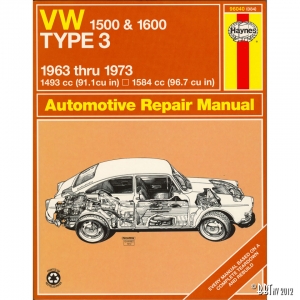 VW 1500/1600 - Type 3 English J.H. Haynes
