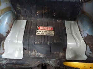 Boot floor side repair panel left side all Beetle