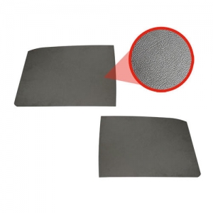 Roof panels, grey plastic, as pair